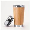 Bicchiere in acciaio e bamboo 500ml Herbal personalizzate o neutre
