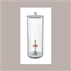 LUCGEL SRL Porta Coni Rovesci a Tubo in Plexiglass con Supporto Interno Removibile Dm 12H33 cm