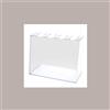 LUCGEL S.r.l. 1 Pz Porta Coni da Banco 4 Fori Dm 4 cm in Plexiglass Ideale per Gelaterie 27,5x15H20 cm