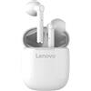 Lenovo Audio HT30 True Wireless Earbuds, Bluetooth 5.0, IPX5 Sweat and Water Resistant, In-Ear Earphones with Microphone and Bass Control, Fast Recharge with Magnetic Case, White