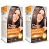 Kativa Confezione 2 liscianti brasiliani - Nuova formula con acido ialuronico - Trattamento lisciante professionale a casa - Fino a 12 settimane di durata - Raddrizzamento Keratina - Formula vegana -