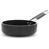 Baldassare Agnelli Pentole Agnelli ALSC2105SSPIC20 Alblack Casseruola con Manico, Alluminio, Nero, 20 cm