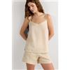 Intimissimi Top In Tela Di Lino The Pure Linen Naturale