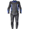 Gms Tuta Moto Divisibile in Pelle GMS GR-1 Nero Blu Bianco