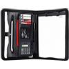 Leathario Cartella Portadocumenti A4 in Ecopelle Portablocchi Unisex per Ufficio Conferenza Cartellina Custodia Organizzatore con Quaderno Calcolatrice