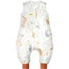 WYTbaby Sacco Nanna con Piedini 100% Cotone 1 Tog Tutto l'Anno per Bambini 3-4 Anni