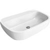 FLAMINIA - MONO' LAVABO SOSPESO O AD APPOGGIO 74 CM. IN CERAMICA BIANCO MN74L