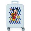 Disney Valigia Cabina, Azzurro, 38x55x20 cm, valise mickey