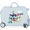 Disney Always Original - Valigia per bambini, blu, 50 x 38 x 20 cm, rigida ABS, chiusura a combinazione laterale, 34 l, 3 kg, 4 ruote, bagaglio a mano