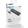 EMTEC Hub Ultra Slim USB3.1 4 porte T620A Tipo A - Micro SD, ECHUBT620A
