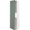 Generic METOD high cab f frigorifero/congelatore w 2 porte, 60x60x220 cm, bianco/Bodarp grigio-verde