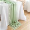 CHUQING Runner da Tavolo Chiffon Decorativa Runner Tavola Verde Menta