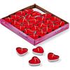 THE TWIDDLERS 50 Candele Cuore Rosso - Candele San Valentino, Candele per la proposta di matrimonio & Matrimoni, Candele a Forma di Cuore - 4cm Candele Romantiche