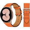 KIMAIXA Cinturino Sportivo Per Samsung Galaxy Watch 3 45Mm/Galaxy Watch 46Mm/Gear S3 Frontier Classic, 22Mm Bracciale In Pelle Cinturino Per Uomo Donna, Arancia