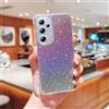 LENGRACE per Samsung Galaxy A53 5G Glitterata Custodia,Trasparente Glitter per Donne Ragazze Cover Antiurto TPU Silicone Custodia-Viola
