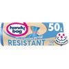 Handy Bag - Sacchetti per la spazzatura a legame resistenti 50 x 10 sacchetti - Formanti: pellicola di plastica resistente - Massima tenuta - 100% plastica riciclata