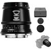 TTArtisan Obiettivo APS-C 17mm F1.4 con messa a fuoco manuale, compatibile con fotocamere FX-Mount X-T2 X-T3 X-T4 X-T10 X-T20 X-T30 X-T100 X-T200 X-PRO1 X-PRO2 X-PRO3 X-E1 X-E2 X-E2S X-E3 XS10.(nero)