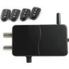 ARREGUI CI10N-AL Serratura di Sicurezza Invisibile per Porta con Allarme Antifurto | 4 Telecomandi | Serratura Elettronica per Porta | Serratura Wireless | Catenaccio Interno | Nero