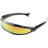 Inception Pro infinite (Montatura Nera - Lente Rossa) Occhiali Da Sole Sportivi Da Sci Ciclismo Motociclismo Unisex Uomo Donna Sport Glasses