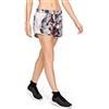 Under Armour Fly By Printed Short Corto, Donna, Arancione, XS