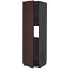 Generic METOD alta cabina f frigorifero o congelatore w porta, 60x60x200 cm, nero Askersund/marrone scuro effetto frassino