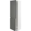 Generic METOD hi cab f frigorifero o congelatore w 2 drs, 60x60x200 cm, bianco/Voxtorp grigio scuro