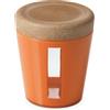 OMADA Design - Barattolo da 0,75 lt - Contenitore in plastica e legno con coperchio per freschezza alimenti - Made in Italy - Linea Ecoliving