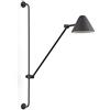 EXO lighting - Applique da parete ARM, (H.76 cm), interno, nero, LED COB 5W, 3000K, 728lm, 330° e 180°, IP20- Illumina sale d'attesa, salotti, sale da pranzo, sala studio o lettura.