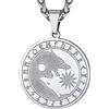 Richsteel Collana con Ciondolo a Forma di Dente di Lupo/Testa di Lupo in Acciaio Inox Gioielli di Protezione in Stile Vichingo per Uomini e Donne