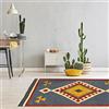 HAMID - Tappeto di Design Orientale Kilim Lori, Tappeti di Lana, Kilim Tessuti a Mano, Tappeti per Sala da Pranzo, Camera da Letto, Soggiorno, Corridoio, Salotto (D.1, 170x110 cm)