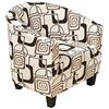 BEEK C/N 704V Classic Chequered Sedia Singola Fodera, Acrilico