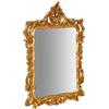 Biscottini Specchio bagno cornice barocca L71xPR9xH106,5 cm - Specchio vintage da parete - Specchio grande da parete - Specchio da parete oro