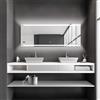 Talos Specchio da Bagno LED King 160 x 60 cm - Colore della Luce Bianco Neutro - Specchio cosmetico Illuminato con ingrandimento 3X - Orologio Digitale - Telaio in Alluminio