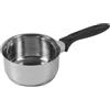 Crealys 501213 - Casseruola in Acciaio Inox, Diametro 12 cm, Colore: Grigio