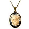 VictorianLovers Collana Maneki Neko Cammeo Gatto Portafortuna Giapponese Cameo Kawaii Lolita
