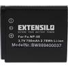EXTENSILO 1x batteria compatibile con Pentax Q10, Q-S1, Q, Q7 fotocamera digitale DSLR (750mAh, 3,7V, Li-Ion)