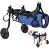 Xiaoluoli Sedia a rotelle per cani, cane disabile, carrello di assistenza per cani disabili, carrello per cani, leggero, taglia regolabile, adatto per cani di piccola e media taglia (modello 2024) (blu XS)