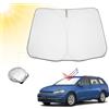 BIBIBO Parasole per auto con protezione UV compatibile con Volkswagen Golf Mk7 7.5, SEAT Leon mk3, SEAT Leon Cupra 5F 2013-2019, parasole per auto, protezione dal calore auto contro i raggi UV