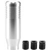 JNNJ Auto Manuale Cambio Stick, Manopola Del Cambio Dell'auto 8.5cm, In Lega Di Alluminio Auto Manuale Cambio Maniglia Manopola Shifter Testa, Per La Maggior Parte Dei Auto(Argento)