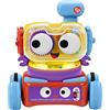 Fisher-Price Tino Robottino 4-in-1, Bambini Giocatolo Educativo con Tecnologia Smart Stages con Oltre 120 Suoni, Giocattolo per Bambini 6+ Mesi HDJ16, Edizione: UK-Inglese, HBB04