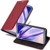 Cadorabo Custodia Libro per LG G6 in Rosso Mela - con Vani di Carte, Funzione Stand e Chiusura Magnetica - Portafoglio Cover Case Wallet Book Etui Protezione
