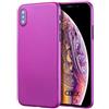 doupi UltraSlim Custodia per iPhone XS Max (iPhone 10s Max) 6,5 Pollici, Satinato fine Piuma Facile Mat Semi Trasparente Cover, Pink