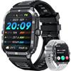 niizero Smartwatch Uomo Orologio Fitness Watches: 2.0 Smart Watch con Effettua o Risposta Chiamate Monitor del SpO2/Sonno Cardiofrequenzimetro 3ATM Impermeabile 100+ Modalità Sportive Orologi per Android iOS