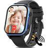 AXYWINBO 4G GPS Smartwatch con Videochiamata, Smart Watch Con Immagini e Messaggi Vocali, Orologio Intelligente Contapassi Calorie Musica WIF Bluetooth SOS, Adatto a Bambini Sopra i 5 Anni, Nero