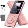 Ruizu Lettore MP3 da 64 GB con Bluetooth 5.3, ultraleggero (30 grammi), fino a 80 ore di autonomia, schermo da 1,8 pollici, ideale per sportivi, bambini e adulti, supporta schede TF fino a 128 GB