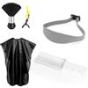 WALLFID Kit Taglio Uomo con Ppettine Tagliacapelli Fade Comb,Guida Regolabile,Mantella,Spazzola Collo con Clip,per Adulti Fai-da-te Casa(Abito)
