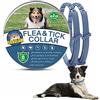 Surglam Collare Antipulci Cani, Collare Antiparassitario per Cane, Collare Antipulci e Zecche per Cani, Collare Regolabile Impermeabile, 8 Mesi di Protezione, 70 cm Taglia Unica