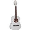 EKO GUITARS - CS-5 WHITE, Chitarra Classica Serie Studio Scala 3/4, Top in Agathis, Fasce e Fondo in Tiglio Laminato, Manico in Mogano, Tastiera in Betulla, Custodia Inclusa,Colore Bianco