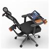 Newtral Sedia da ufficio ergonomica e il mio computer portatile, sedia da scrivania con poggiatesta regolabile, braccioli, supporto lombare, sedia direzionale in rete, protegge la schiena, sedia da