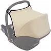 Baby Comfort Parasole impermeabile per bambini, protezione dai raggi UV, adatto alla maggior parte dei seggiolini auto (crema)